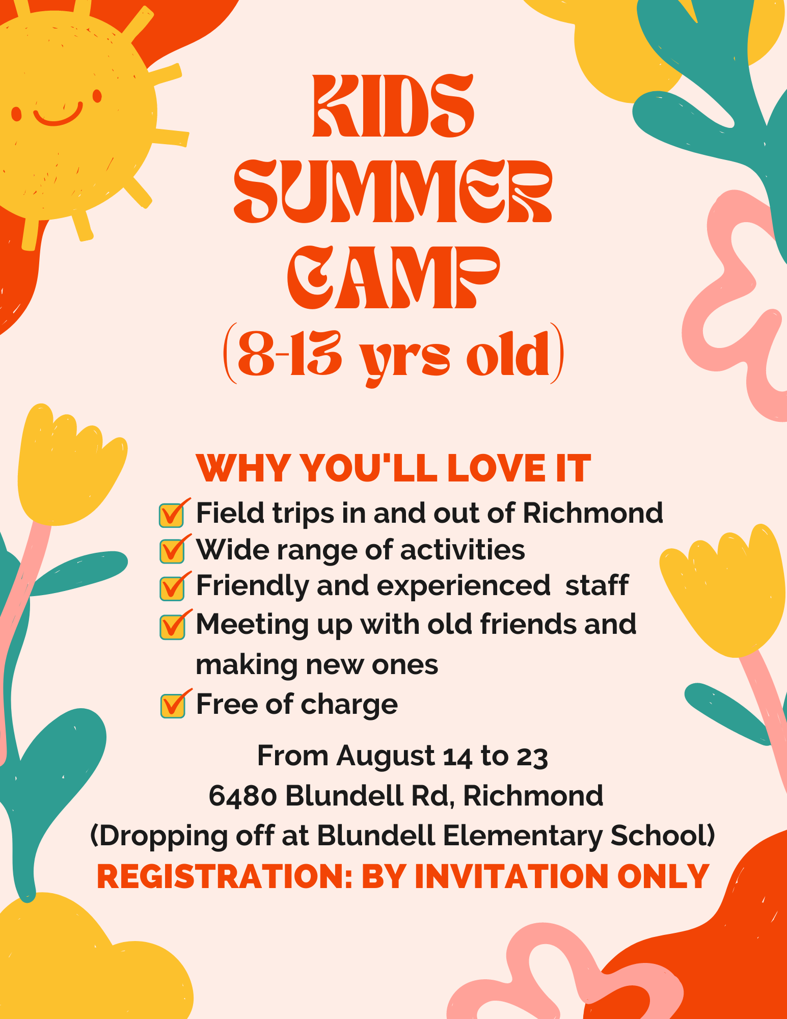 August Summer Camp – Supporting Families